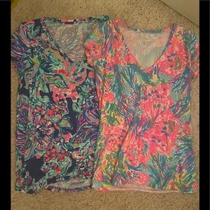 Lily Pulitzer v neck shirts